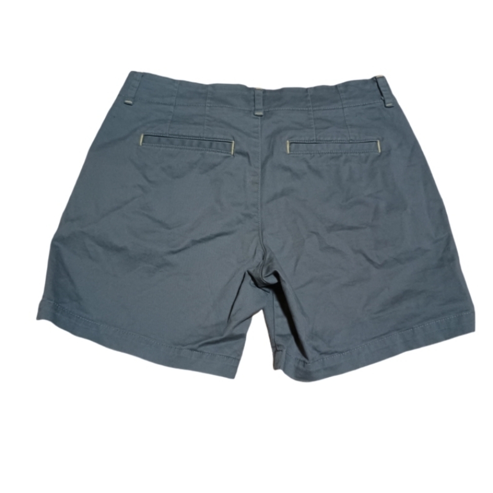 Lee Women's Slate Blue Flat Front Shorts - Picture 2 of 5
